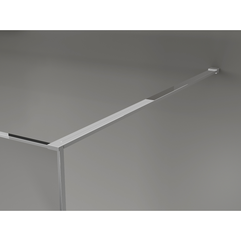 Mexen Kioto Душ параван Walk-in 130 x 200 см, кракел графит 12 мм, хром - 800-130-101-01-44-X