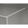 Mexen Kioto душ преграда Walk-in 150 x 200 cm, графит с пукнатини 12 мм, бяла