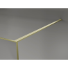 Mexen Kioto душ параван Walk-in 120 x 200 см, crackle графит 12 мм, злато четкано