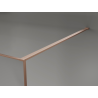 Mexen Kioto душ-параван Walk-in 90 x 200 см, crackle графит 12 мм, четкан мед - 800-090-101-65-44-X