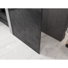 Mexen Kioto стенна дъска за душ тип Walk-in 150 x 200 см, crackle графит 12 мм, матово