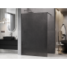 Mexen Kioto Душ екран Walk-in 90 x 200 см, кракъл графит 12 мм, четкаво оръжеен сив
