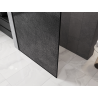 Mexen Kioto душ параван Walk-in 130 x 200 cm, crackle grafit 12 mm, черен - 800-130-101-70-44-X
