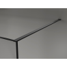 Mexen Kioto душ параван Walk-in 130 x 200 cm, crackle grafit 12 mm, черен - 800-130-101-70-44-X