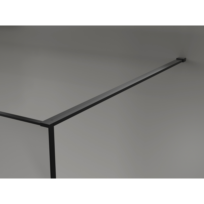 Mexen Kioto душ стена Walk-in 80 x 200 см, crackle графит 12 mm, черна - 800-080-101-70-44-X