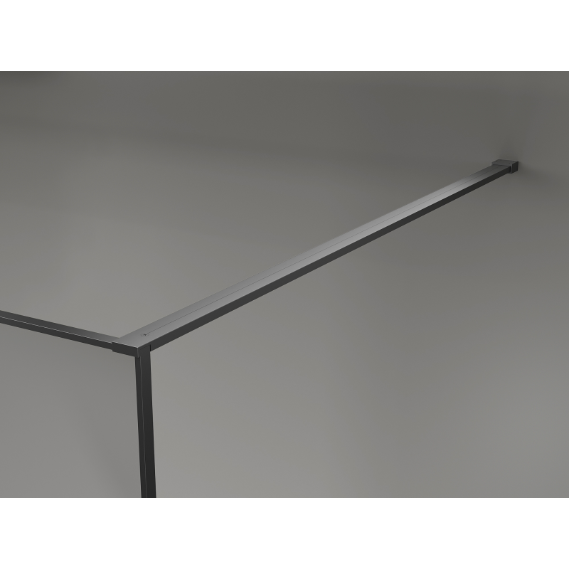 Mexen Kioto стенна преграда за душ Walk-in 90 x 200 см, crackle графит 12 мм, gun metal