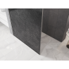 Mexen Kioto Стенка за душ Walk-in 160 x 200 см, графит с ефект на напукване 12 мм,