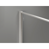 Mexen Kioto душ преграда Walk-in 120 x 200 cm, графиткракле 12 mm, четкан никел