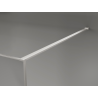 Mexen Kioto душ преграда Walk-in 120 x 200 cm, графиткракле 12 mm, четкан никел