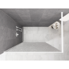 Mexen Kioto душ-преграда Walk-in 120 x 200 см, крекинг прозрачен 12 мм, бял