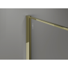 Mexen Kioto душ-параван Walk-in 140 x 200 см, прозрачна златиста с Crackle ефект 12 мм