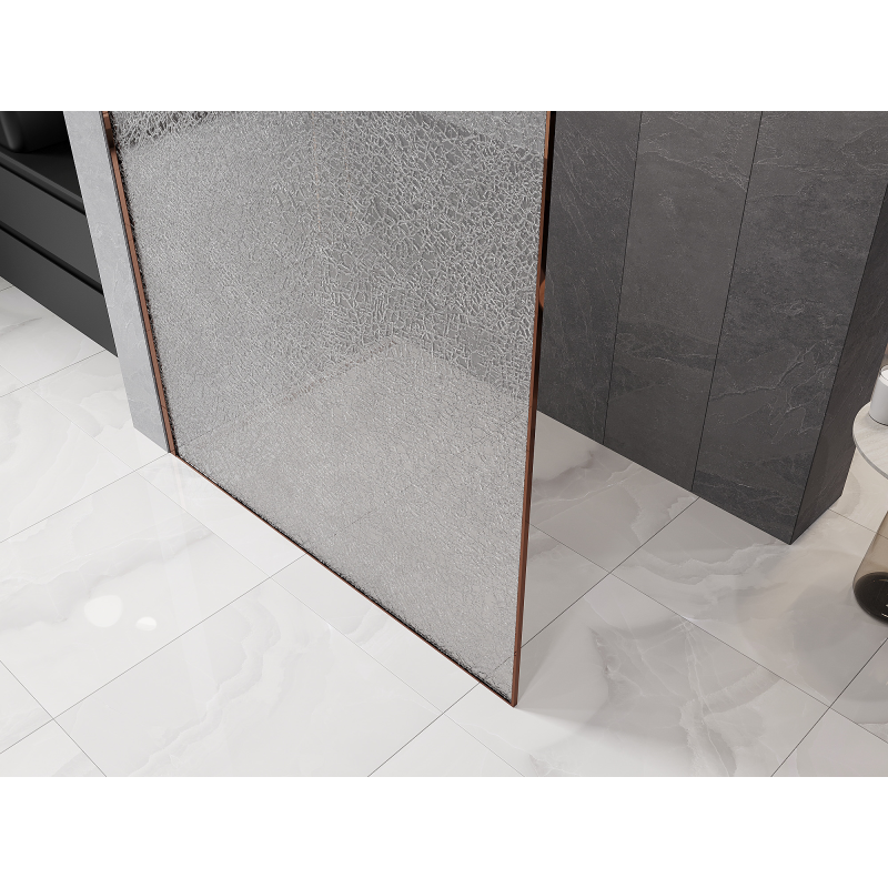 Mexen Kioto преграда за душ Walk-in 130 x 200 см, прозрачно с ефект на напукаване 12