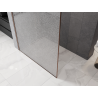 Mexen Kioto душ преграда Walk-in 140 x 200 см, прозрачен crackle 12 мм, матиран мед