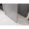 Mexen Kioto Преграда за душ Walk-in 70 x 200 см, прозрачност Crackle 12 мм, четкана мед