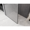 Mexen Kioto душ кабина Walk-in 150 x 200 см, прозрачна 12 мм, черна - 800-150-101-70-04-X