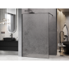 Mexen Kioto душ-преграда Walk-in 140 x 200 см, прозрачен кракъл 12 мм, черна