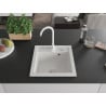 Mexen Vito гранитна мивка с 1 отделение с кухненски смесител Telma, бял - 6503-20-670200-20