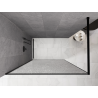 Mexen Kioto Душ преграда Walk-in 90 x 200 см, прозрачна с мрежа 12 мм, черна