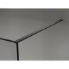 Mexen Kioto душ кабина Walk-in 150 x 200 см, прозрачна 12 мм, черна - 800-150-101-70-04-X