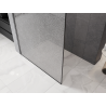 Mexen Kioto душ стена Walk-in 100 x 200 cm, прозрачно силиконово щупване 12 мм, gun metal