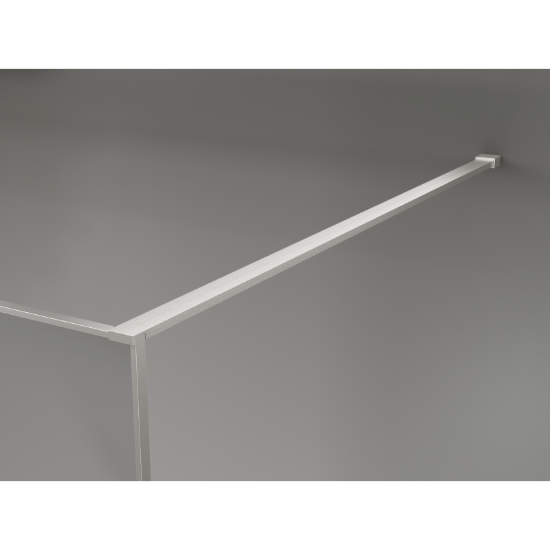 Mexen Kioto душ екран Walk-in 80 x 200 cm, Crackle прозрачен 12 mm, четкан никел