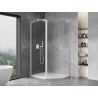 Mexen Mist L асиметрична петстранна душ кабина, отваряща се, 100 x 90 см,