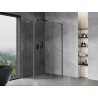 Mexen Mist L асиметрична петстенна душ кабина с размери 80 x 90 см, прозрачна,