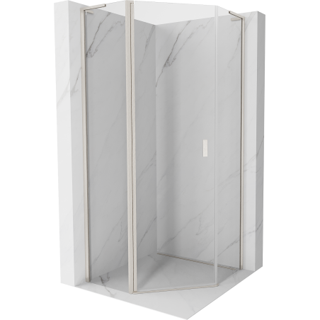 Mexen Mist L петоъгълна душ кабина с ротационна врата 90 x 90 см, прозрачна,