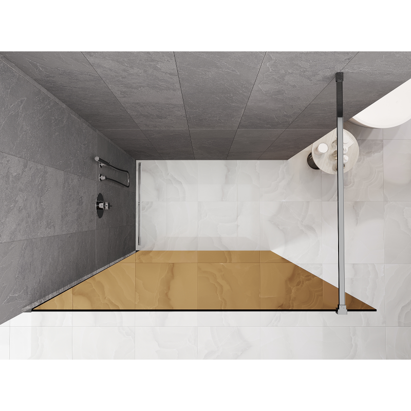 Mexen Kioto Душ параван Walk-in 70 x 200 см, бронз 8 мм, хром - 800-070-101-01-32