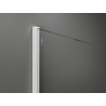 Mexen Kioto душ преграда Walk-in 140 x 200 см, бронз 8 мм, бял - 800-140-101-20-32