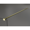 Mexen Kioto душ параван Walk-in 130 x 200 cm, бронз 8 mm, златисто четкан - 800-130-101-55-32