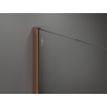 Mexen Kioto преграда за душ Walk-in 130 x 200 cm, бронз 8 mm, розово злато - 800-130-101-60-32