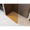 Mexen Kioto душ панел Walk-in 130 x 200 cm, бронз 8 mm, четкана мед - 800-130-101-65-32