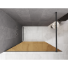 Mexen Kioto душ преграда Walk-in 130 x 200 см, кафяв 8 мм, четка сив пистолет
