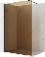 Mexen Kioto душ стена Walk-in 90 x 200 cm, бронз 8 mm, черна - 800-090-101-70-32