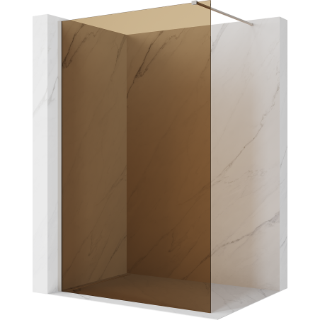 Mexen Kioto душ параван Walk-in 110 x 200 cm, бронз 8 мм, четкан никел - 800-110-101-97-32