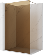 Mexen Kioto душ параван Walk-in 110 x 200 cm, бронз 8 мм, четкан никел - 800-110-101-97-32