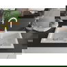Mexen Mario гранитен мивка 2-коморен с кухненски кран Telma, бял - 6504-20-670200-20