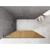 Mexen Kioto L душ стена Walk-in 90 x 200 cm, кафяво, хром - 800-090-103-01-32