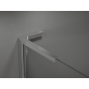 Mexen Kioto L душ стена Walk-in 90 x 200 cm, кафяво, хром - 800-090-103-01-32