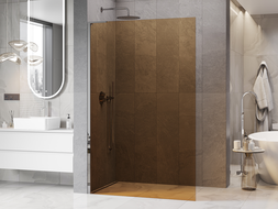 Mexen Kioto L Душек Walk-in 100 x 200 cm, бронз, хром - 800-100-103-01-32