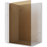 Mexen Kioto L душ кабина Walk-in 120 x 200 см, кафява, бяла - 800-120-103-20-32