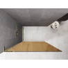 Mexen Kioto L Стена за душ тип Walk-in 90 x 200 см, кафява, златна - 800-090-103-50-32