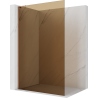 Mexen Kioto L Душ параван Walk-in 80 x 200 см, бронз, розово злато - 800-080-103-60-32