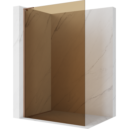 Mexen Kioto L душ стена Walk-in 70 x 200 cm, кафяво, четкана мед - 800-070-103-65-32