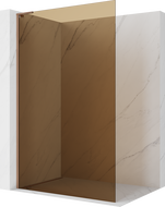 Mexen Kioto L Душ параван Walk-in 100 x 200 см, кафяво, четкана мед - 800-100-103-65-32