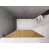 Mexen Kioto L стенен панел за душ Walk-in 100 x 200 см, кафяв, полиран gun gray