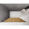 Mexen Kioto L Душ параван Walk-in 70 x 200 см, кафяв, gun metal - 800-070-103-95-32