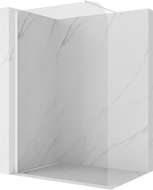 Mexen Kioto-P душ параван Walk-in 130 x 200 см, прозрачен 8 мм, бял - 800-130-101-20-00-P