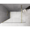 Mexen Kioto-P душ параван Walk-in 110 x 200 см, прозрачен 8 мм, златен - 800-110-101-50-00-P